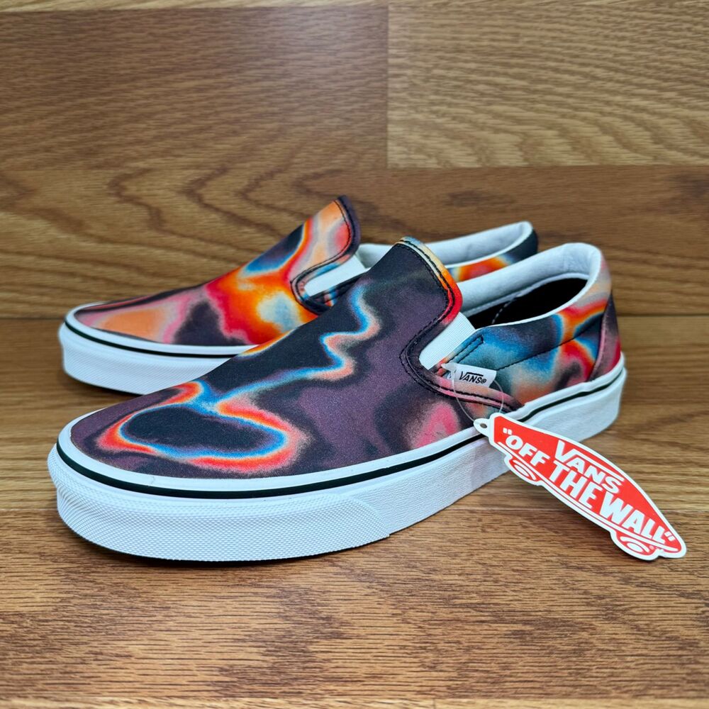 Vans Classic Slip-On Dark Aura Sneakers Men's 8.5 Women's 10 Multi Color NWT - Picture 5 of 8